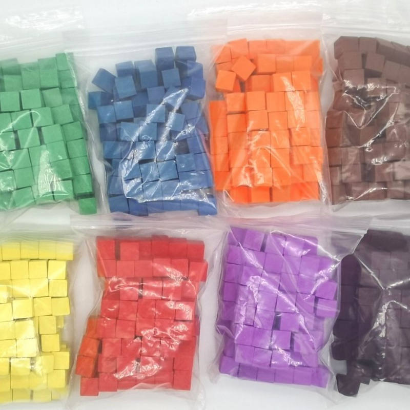 Board Game Catan - 100 sztuk/partii 10mm kostki drewniane kolorowe