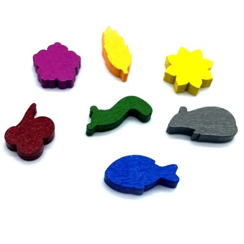 Board Game Catan - 10 sztuk/zestaw Mini drewniany znak koloru